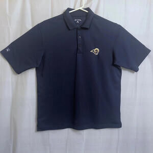 Antigua St. Louis Rams Polo Shirt Men's Small S Blue